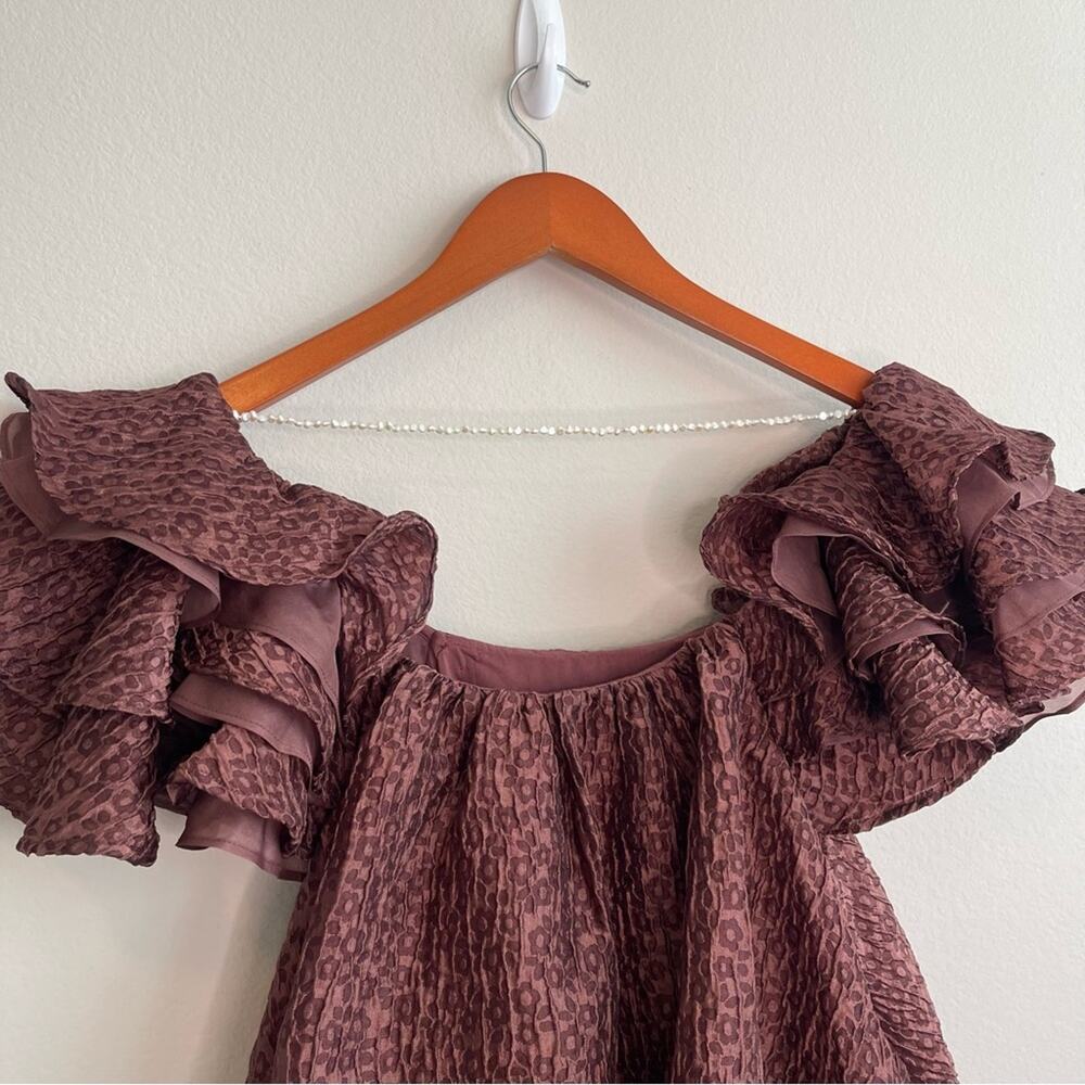 NEW Custommade KAEYLA Ruffle Mini Dress M - Picture 11 of 12